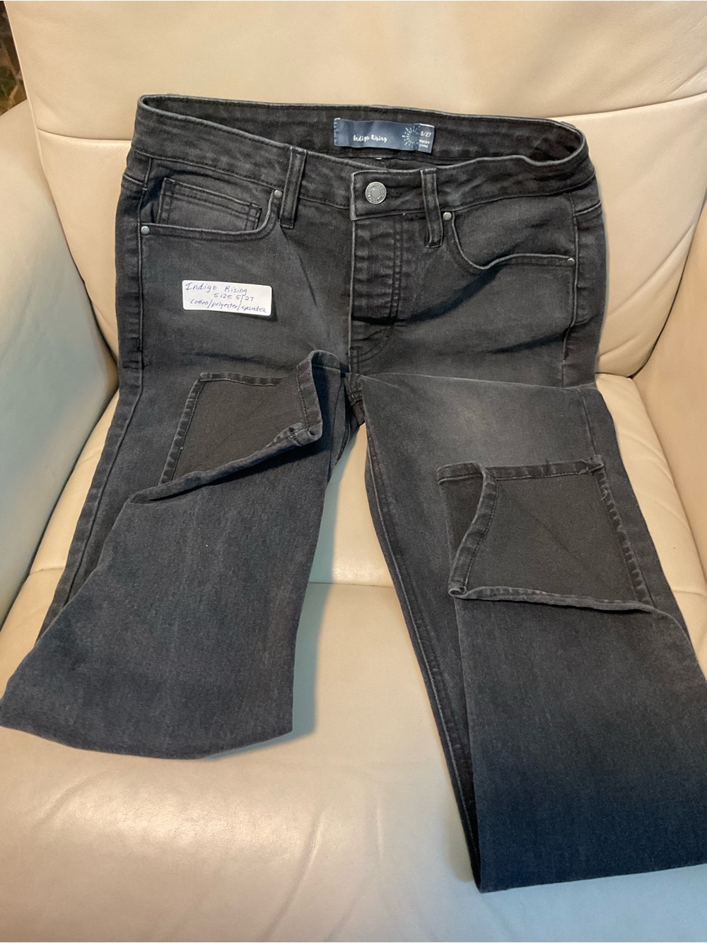 Women’s Black Skinny Patch-Pocket Jeans